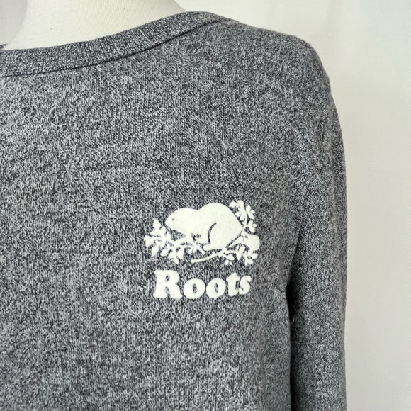 Roots Sweatshirt Dress Heather Gray Medium - Picture 3 of 4